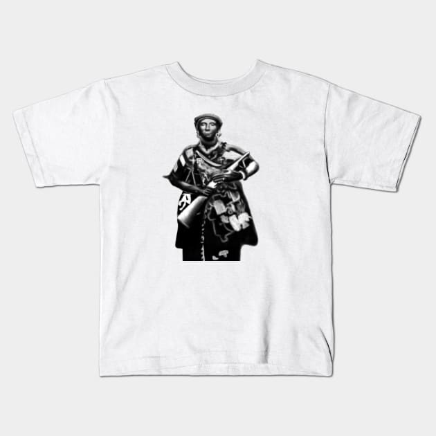 Yaa Asantewaa Ashanti Queen Kids T-Shirt by Merchweaver